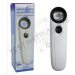 MG6B-1B 40X Magnifier Hand-held magnifying glass to read two LED Lights 40x magnifier