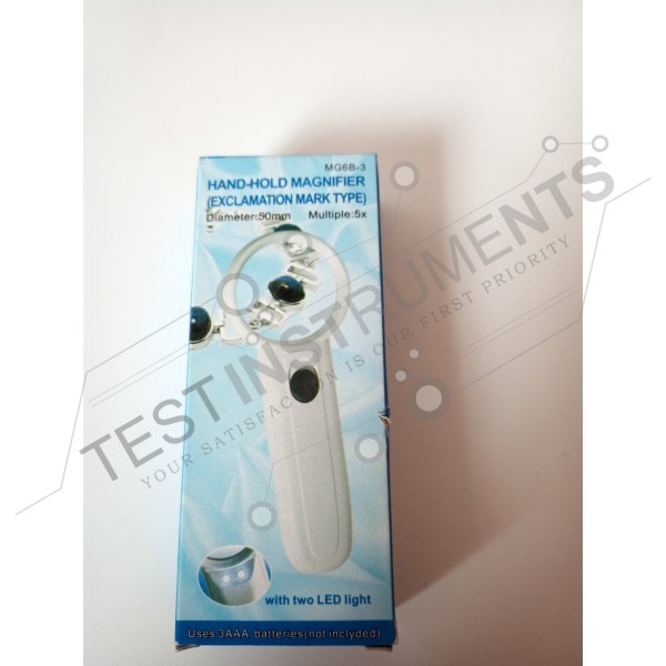 MG6B-3 5x Magnifier Handheld magnifier with Led light magnifying glass