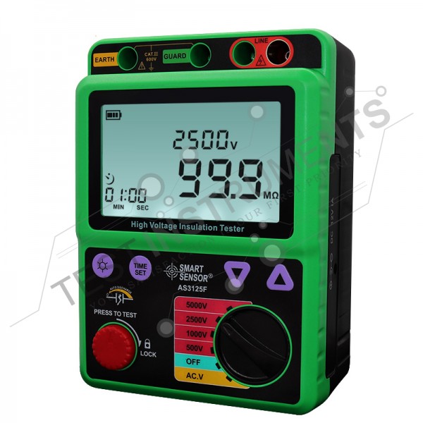 AS3125F Smart Sensor High Voltage Insulation Resistance Meter