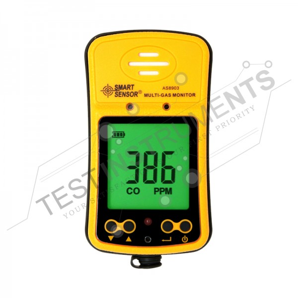 AS8903 Smart Sensor Gas Monitor Carbon Monoxide & Hydrogen Sulfide