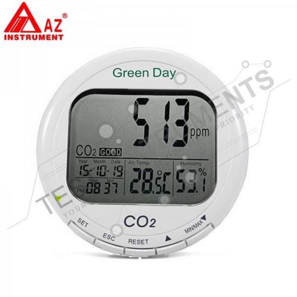CO2 Monitor 7788 Az Instruments Monitoring Residential ,Commercial And Home Air Quality