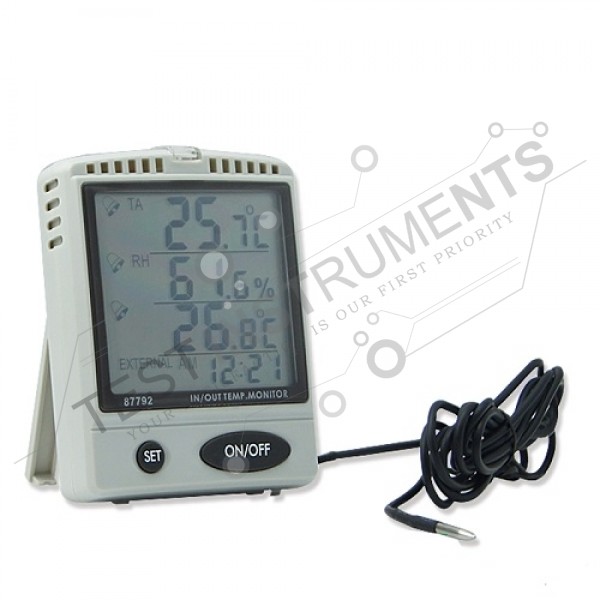 AZ87792 INSTRUMENT Desktop Digital Dual Temp.&Humidity Monitor Range: 0C-50C