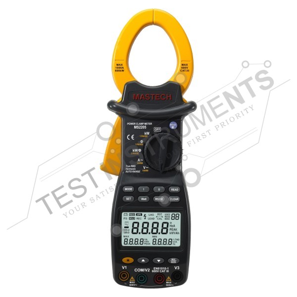 MS2205 Mastech Three Phase Digital Power Clamp Meter 1000A