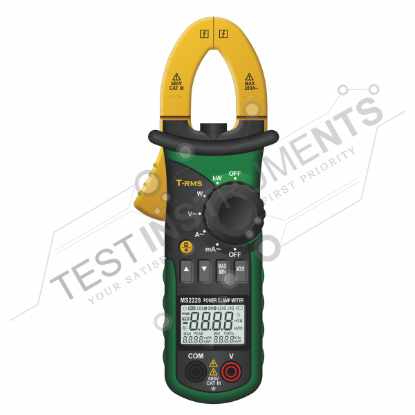 MS2228 Mastech Single Phase Digital Power Clamp Meter with Harmonic