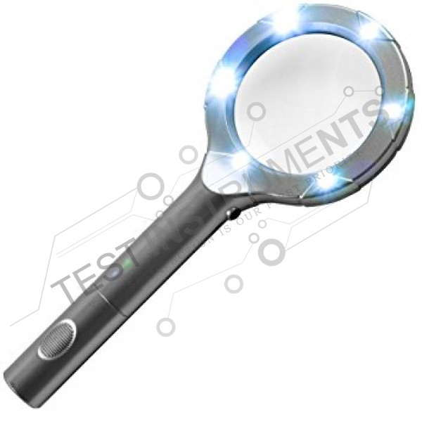 Handheld High Powered Magnifying Glass with 6LED 2.25X 65mm Imported from Saudi Arabia