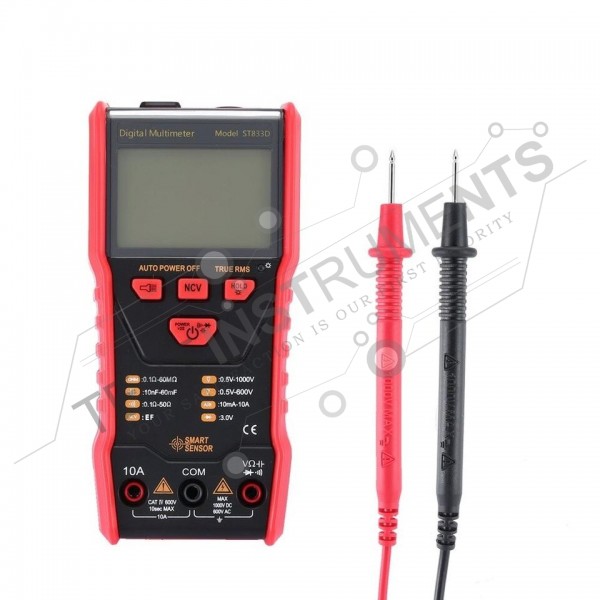 ST833D Smart Sensor Full-Automatic Multimeter Lcd Display With Ncv