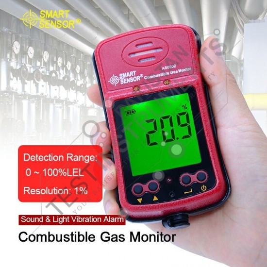 AS8902 Smart Sensor Portable Digital Combustible Gas Detector