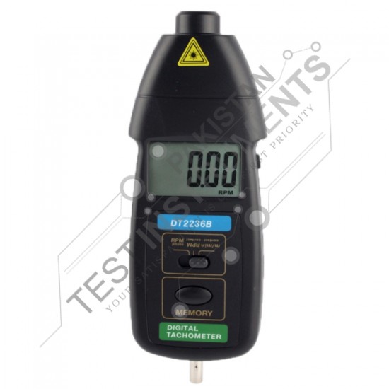 DT 2236B LCD Optical Contact Tachometer