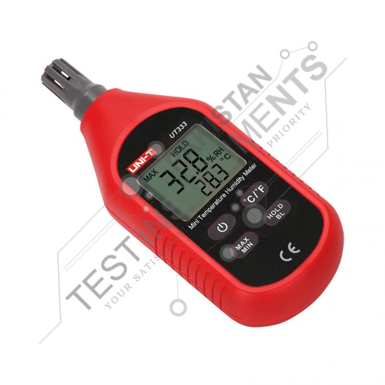 UT333 UNI-T Digital Thermo Hygrometer Temperature Range -10-60℃ spe