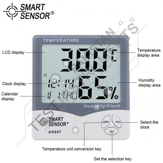 AS807 Smart Sensor Humidity Temperature Meter