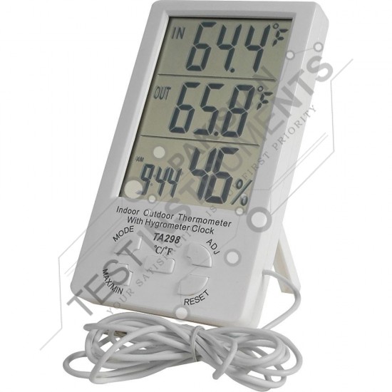TA298 Digital LCD Indoor/Outdoor Thermometer Humidity Hygrometer