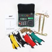 Digital Earth Resistance Tester with 4 Terminal Wire