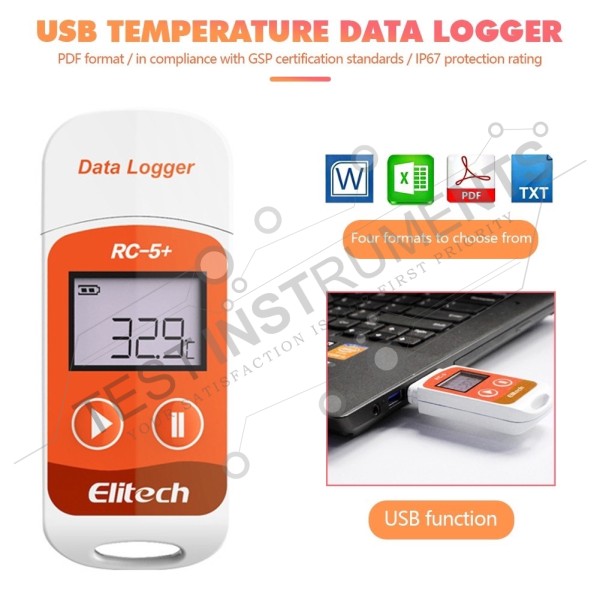 RC5+ Elitech Temperature Data Logger