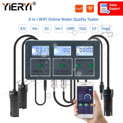 YIERYI 8 IN 1 WIFI ONLINE WATER QUALITY TESTER