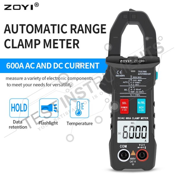 ZT-QB9 ZOYI 600A AC/DC Smart Clamp Meter