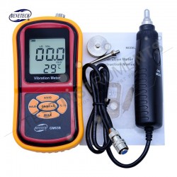 Vibration meter with magnetic probe