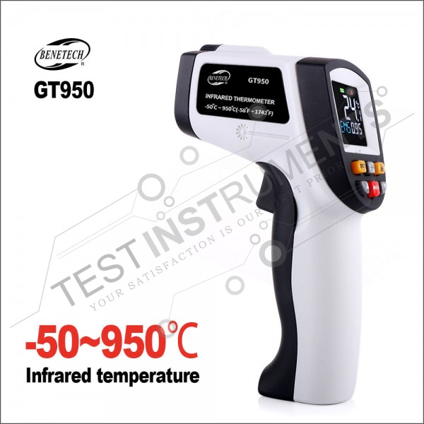 GT950 Benetech Color Display Infrared Thermometer -50~950°C