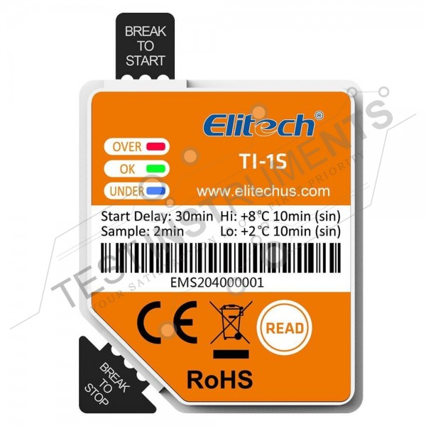 TI-1S Elitech NFC Disposable Temperature Indicator Strips