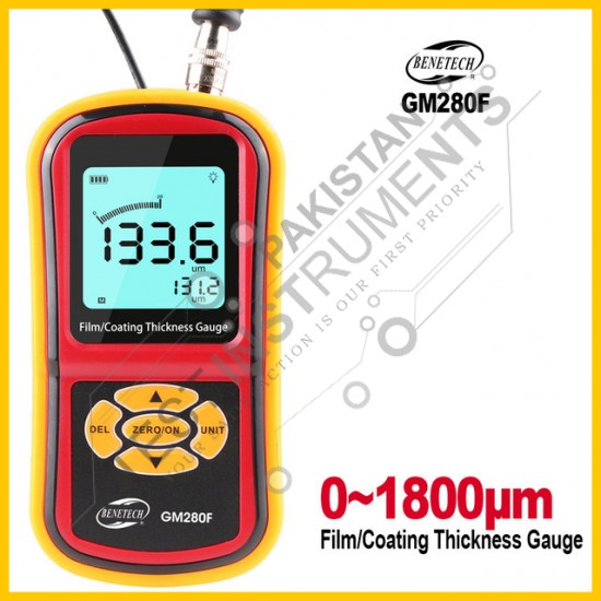 GM280F Benetech Ultrasonic Coating Thickness Gauge