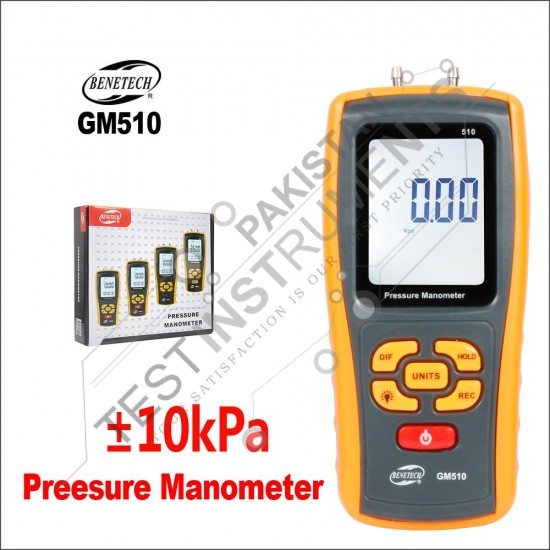GM510 Benetech High Precision Handheld Digital Manometer