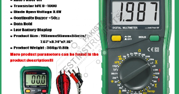 MY-64 Mastech Digital Multimeter in Pakistan Feb 2024 | Test ...