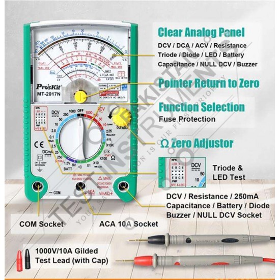 Pro'sKit MT-2017N Protective Function Analog Multimeter