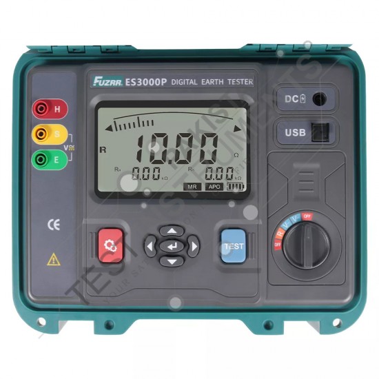 FUZRR ES3000P Digital Earth Resistance Tester FUZRR ES3000P Digital Earth Resistance Tester