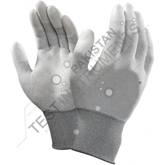 Anti static Gloves ESD Coated Fiber-stretch nylon