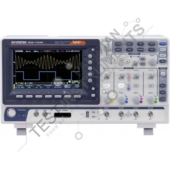 Instek GDS1104B 100 MHz, 4-Channel, 1 GSa/s, Digital Storage Oscilloscope