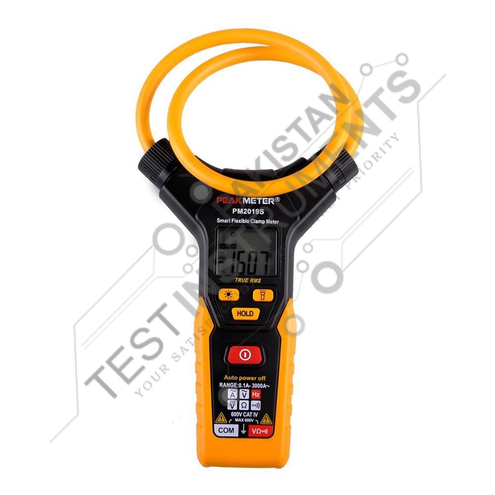 PeakMeter PM2019S Digital Flexible Clamp Meter AC 60A/600A/3000A in ...